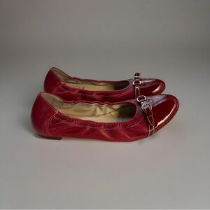 AGL Red Cap Toe Ballet Flats Size 41